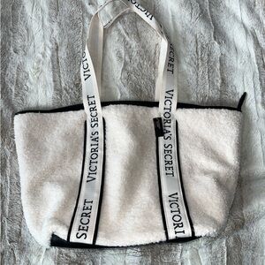 Victoria Secret Cozy Plush Sherpa Tote Bag
